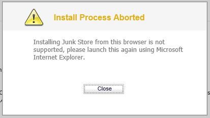 Sonicwall Junk Store Internet Explorer 11 Error
