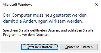 Windows Update Deinstallation